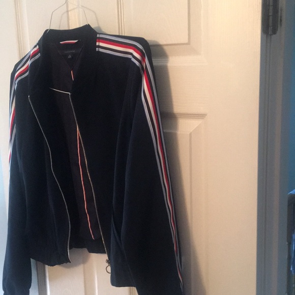 Tommy Hilfiger navy blue jacket silky feel - Picture 2 of 3